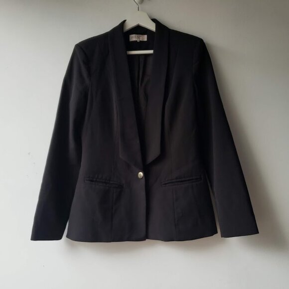 House of CB Boxy Black Tuxedo Blazer - Picture 6 of 6